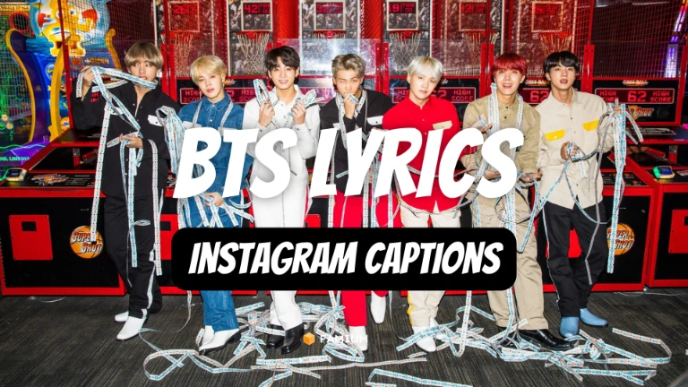 BTS Song Lyrics Instagram Captions